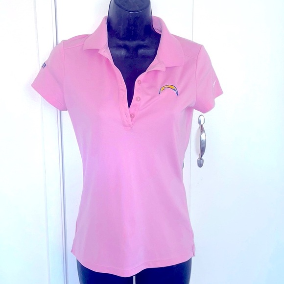 2/$30 Nike chargers short sleeve polo pink size x small - Picture 1 of 11